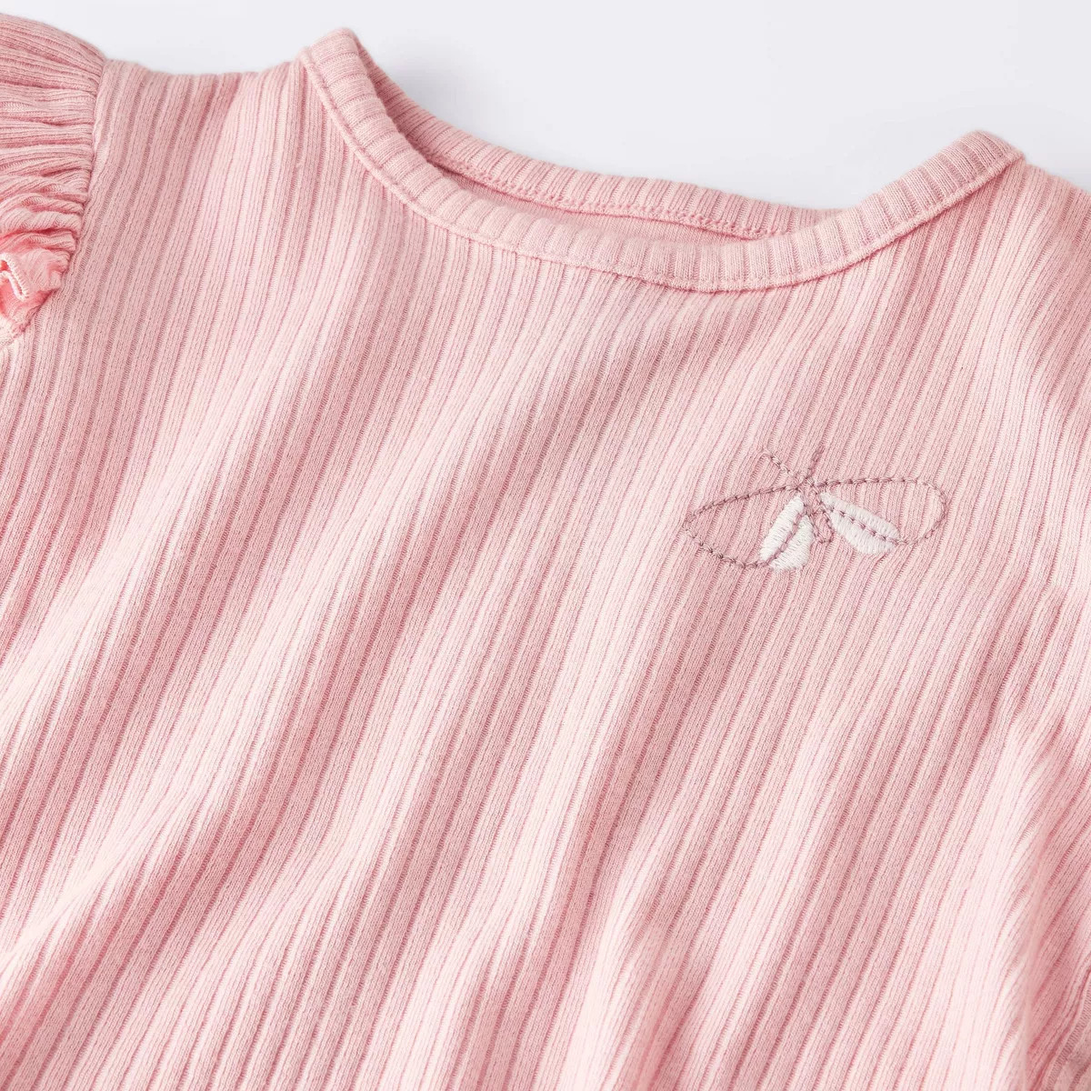 Baby Girls' 2pc Butterfly Graphic Ruffle Long Sleeve T-Shirt and Leggings Set - Cloud Island™ R... | Target