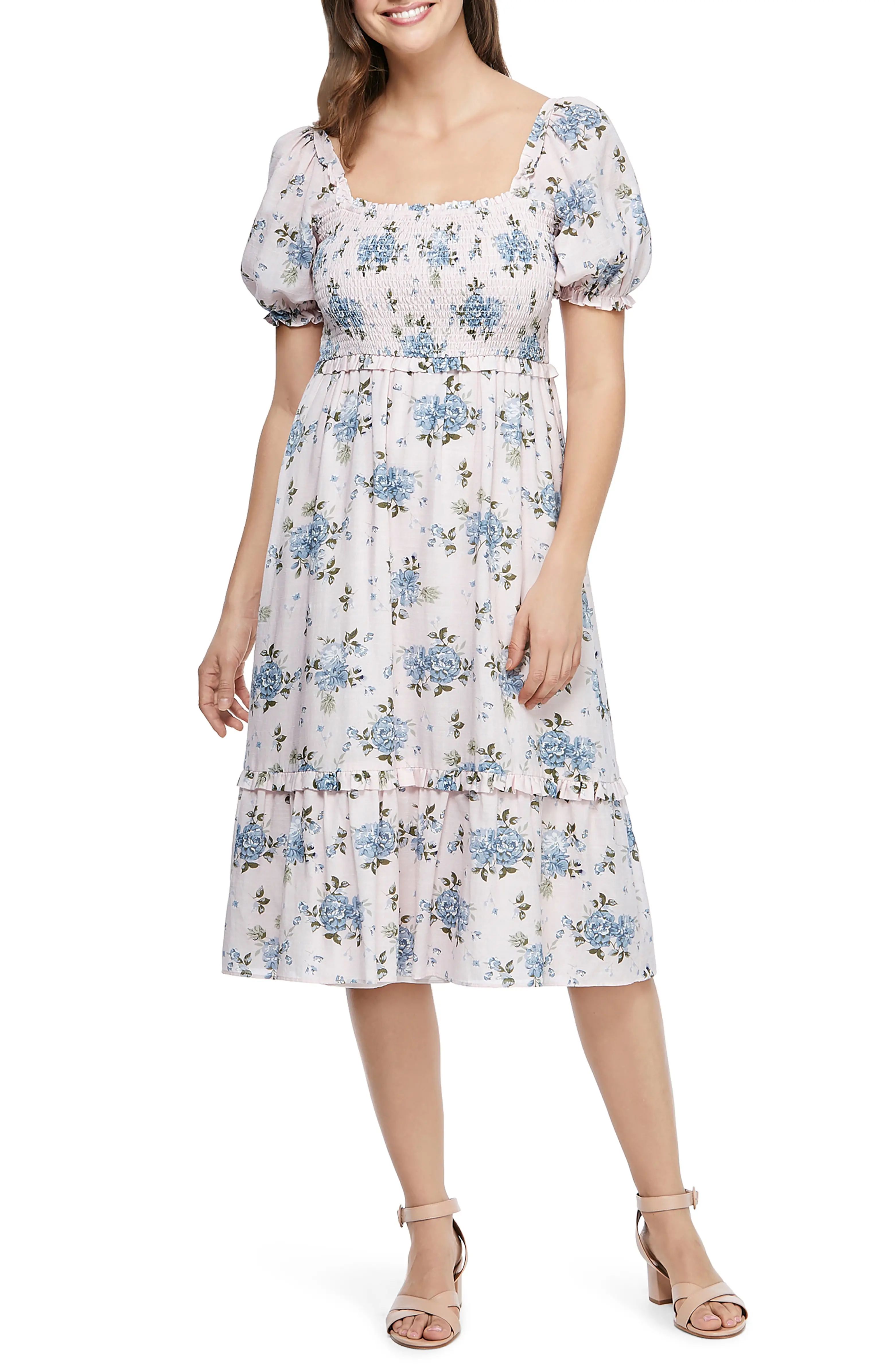 Isabel Floral Smocked Bodice Dress | Nordstrom