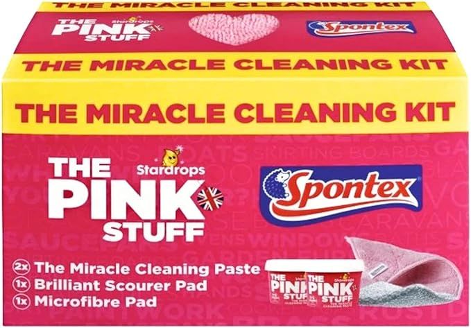 Stardrops - The Pink Stuff - The Miracle Cleaning Kit (2 Cleaning Paste, 1 Brilliant Scourer Pad,... | Amazon (US)