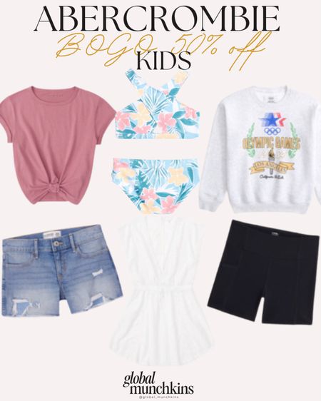 Abercrombie kids spring SALE! BOGO 50% off  almost everything! Liv favorite swimsuit is on sale along with other great spring and summer finds!

#LTKstyletip #LTKsalealert #LTKkids