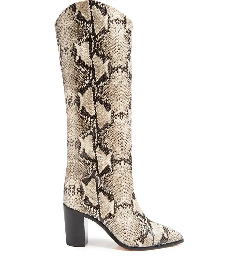 Schutz Maryana Block Pointed Toe Knee High Boot | Nordstrom | Nordstrom