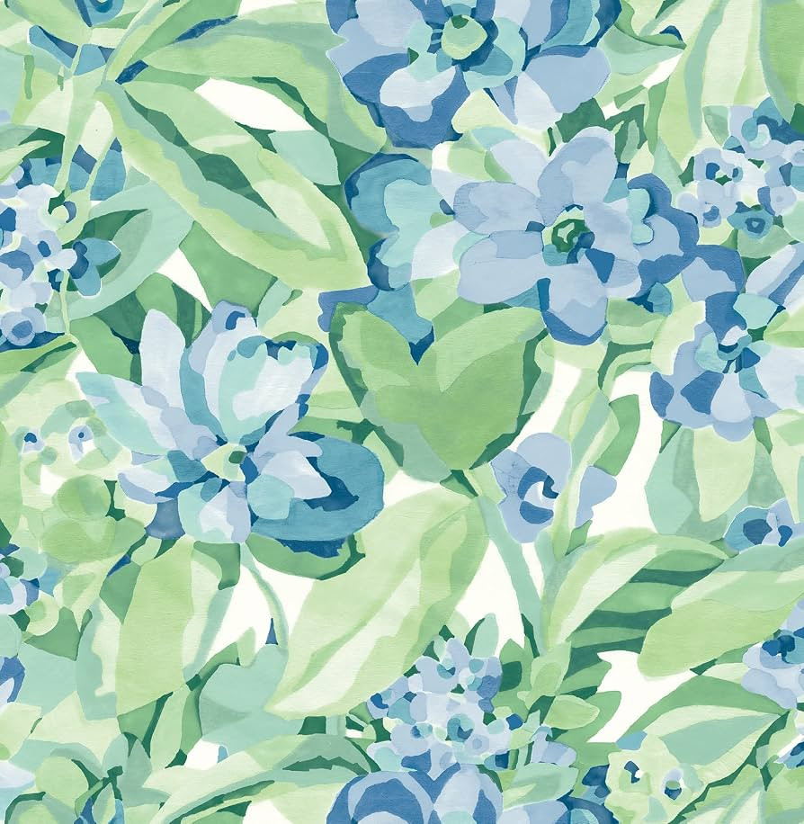 Caroline et Bettina Heather Belles Fleurs Peel & Stick Wallpaper | Amazon (US)