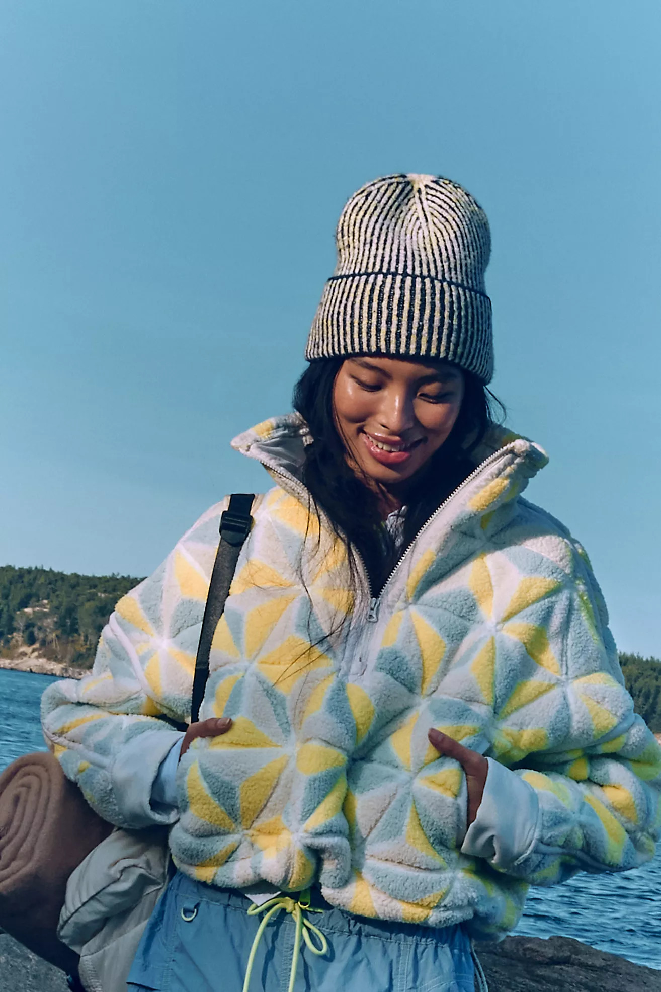 Mountain High 3D Printed 1/2 Zip Fleece | Free People (Global - UK&FR Excluded)