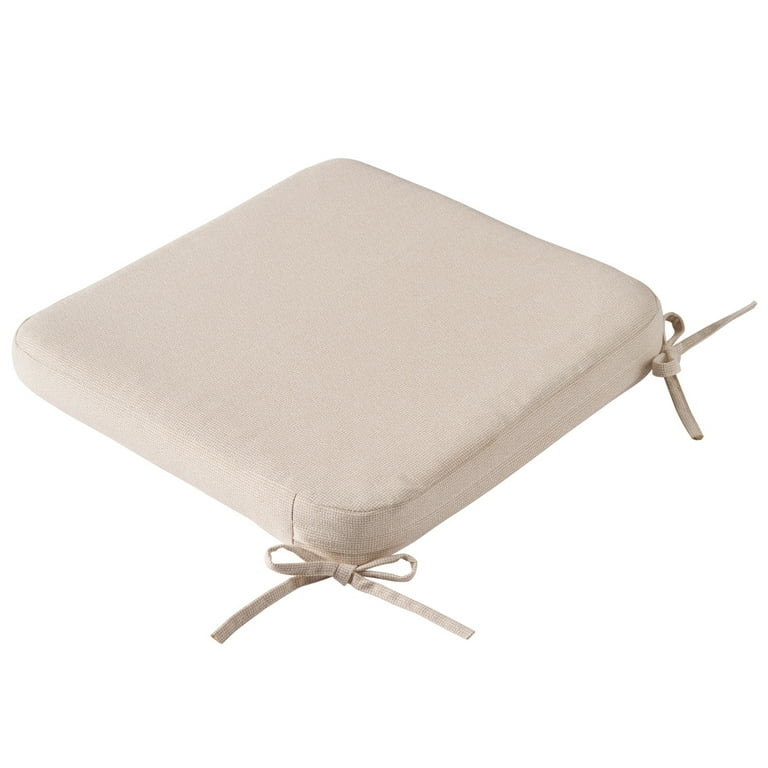 Better Homes & Gardens 19" x 18" Rectangle Outdoor Seat Pad Cushion, 1-Piece, Beige | Walmart (US)