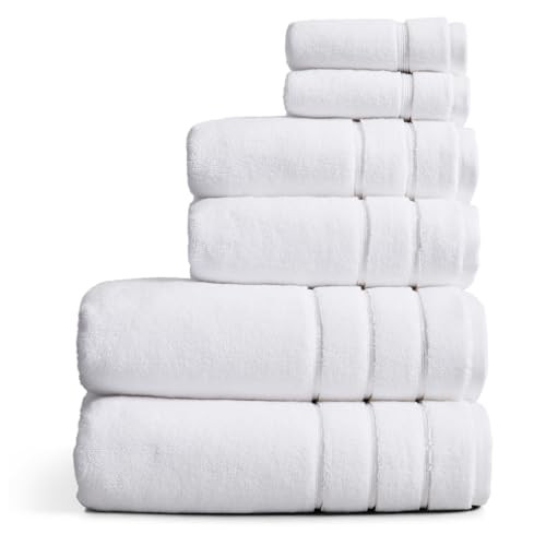 Springtree Home Luxury Turkish Cotton Bath Towels Set | 100% Turkish Cotton | Premium Bath Towels | Ultra Soft Thick Plush & Highly Absorbent | Luxury Hotel & Spa Bathroom Towels | Alpine White | Amazon (US)