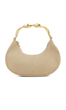 SIMKHAI Nixi Suede Twist Handle Bag in Desert from Revolve.com | Revolve Clothing (Global)