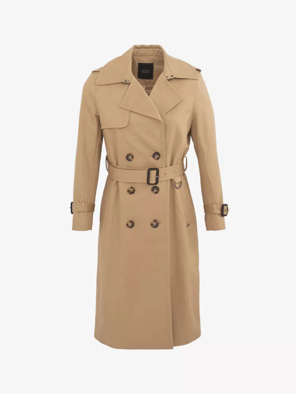 Double-breasted belted cotton trench coat | Selfridges