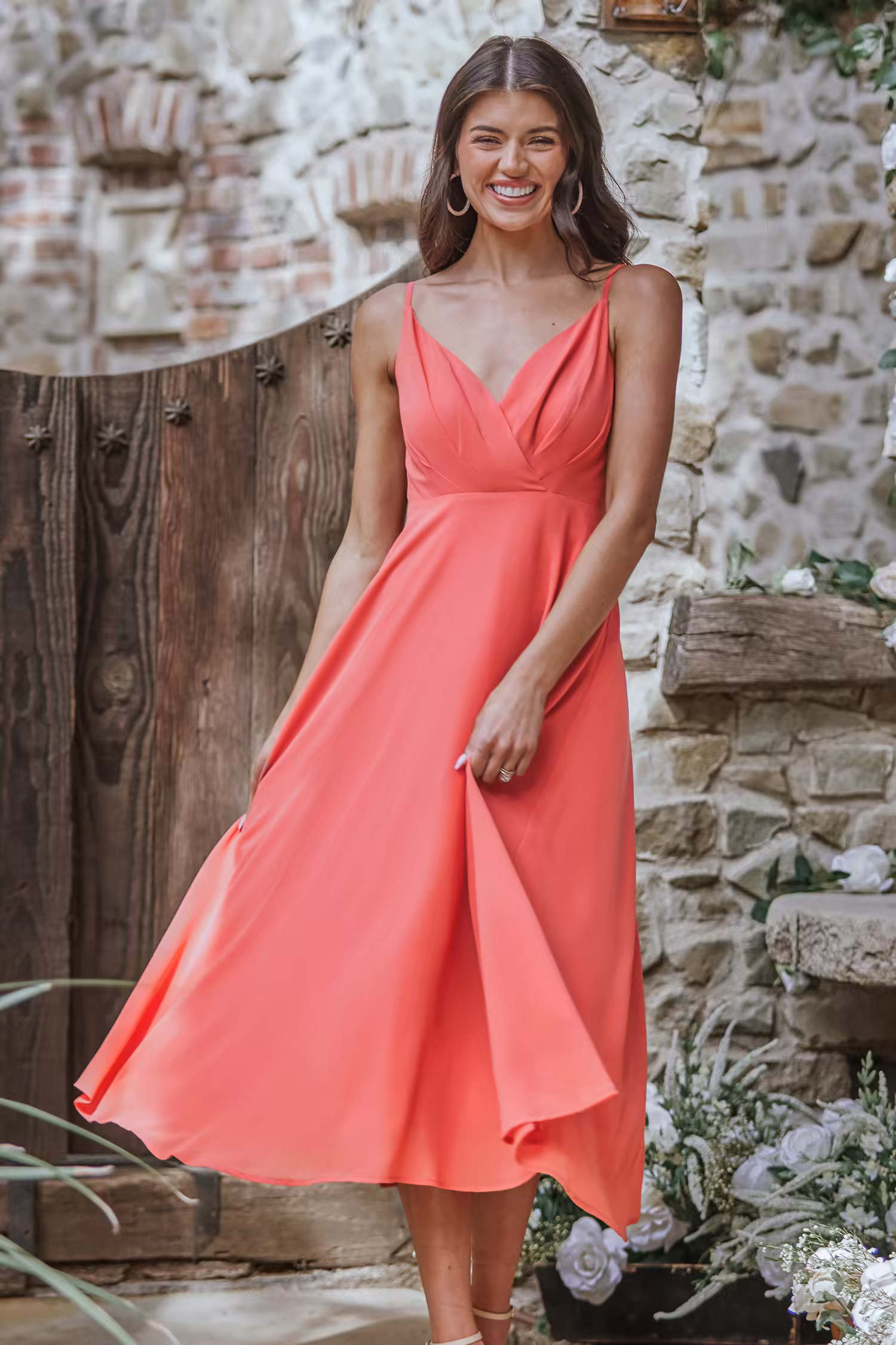 X Madison Devotion Chiffon Flowy Midi Dress
 | Cupshe US