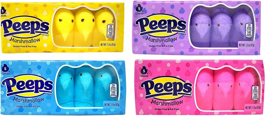Easter Marshmallow Chicks Peeps Variety Pack 4ct. | Amazon (US)