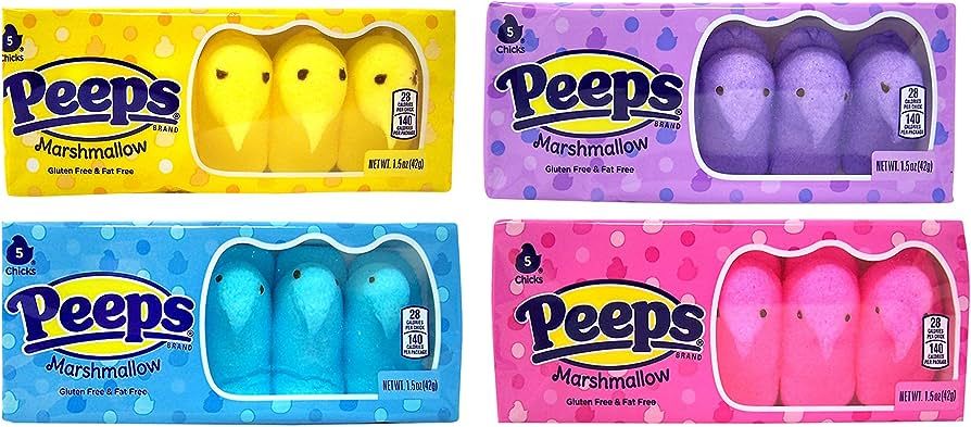 Easter Marshmallow Chicks Peeps Variety Pack 4ct. | Amazon (US)
