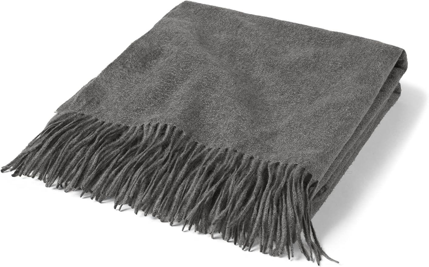 State Cashmere Home Throw Blanket with Decorative Fringe 100% Pure Cashmere Ultra Soft Accent Bla... | Amazon (US)