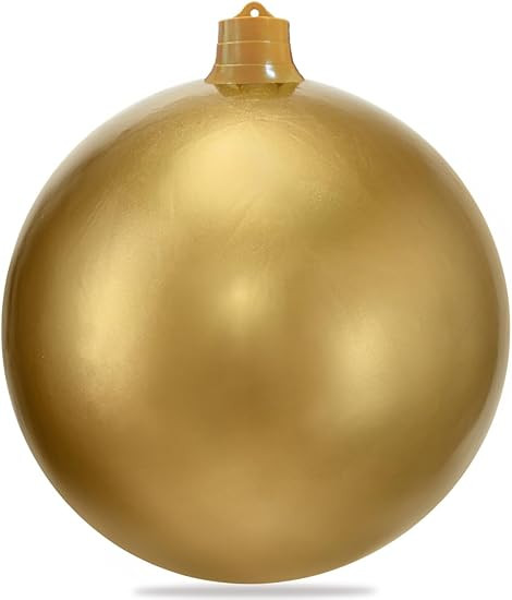 Inflatable Christmas Ornaments, 18" or 25" Oversized Outdoor Christmas Ball Ornaments, Holiday Ya... | Amazon (US)
