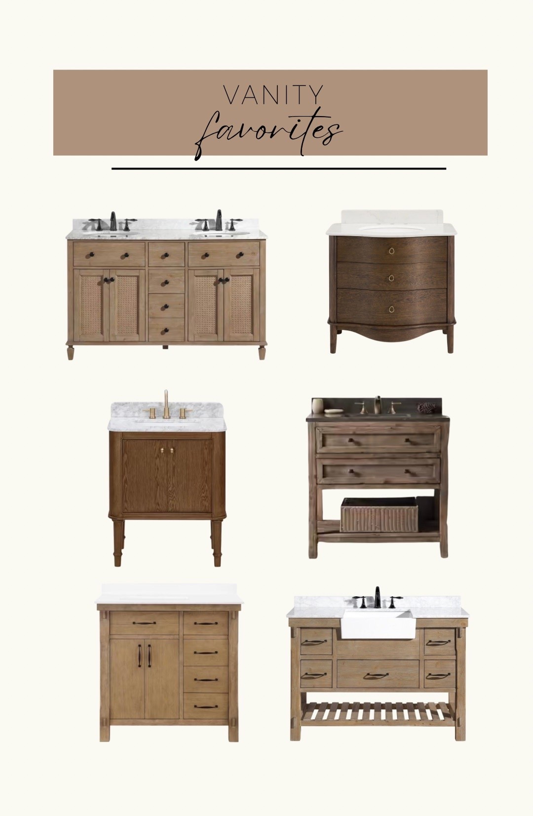 Some favorite affordable vanities that have so much charm!

#LTKHome