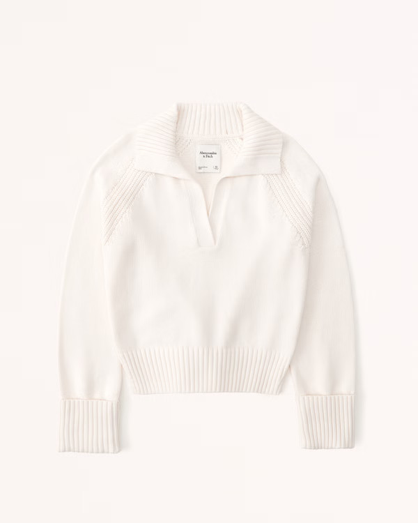 Women's Notch-Neck Sweater | Women's | Abercrombie.com | Abercrombie & Fitch (US)