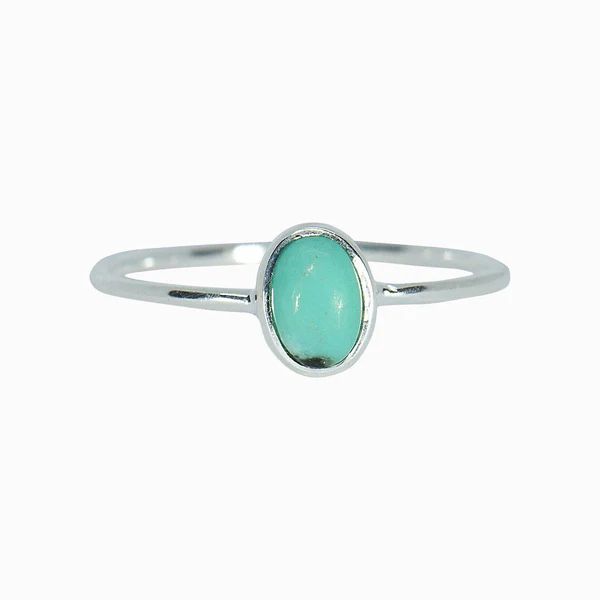 Oval Turquoise Ring - Pura Vida Bracelets | Pura Vida Bracelets
