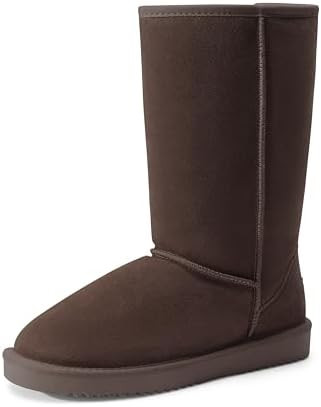 DREAM PAIRS Women's High-top Winter Snow Boots Faux Fur Lining Pull on Warm Comfortable Outdoor B... | Amazon (US)