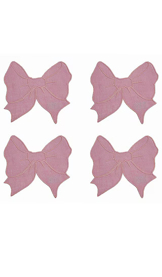 Bow Cocktail Napkins Set Of 4 | Revolve Clothing (Global)