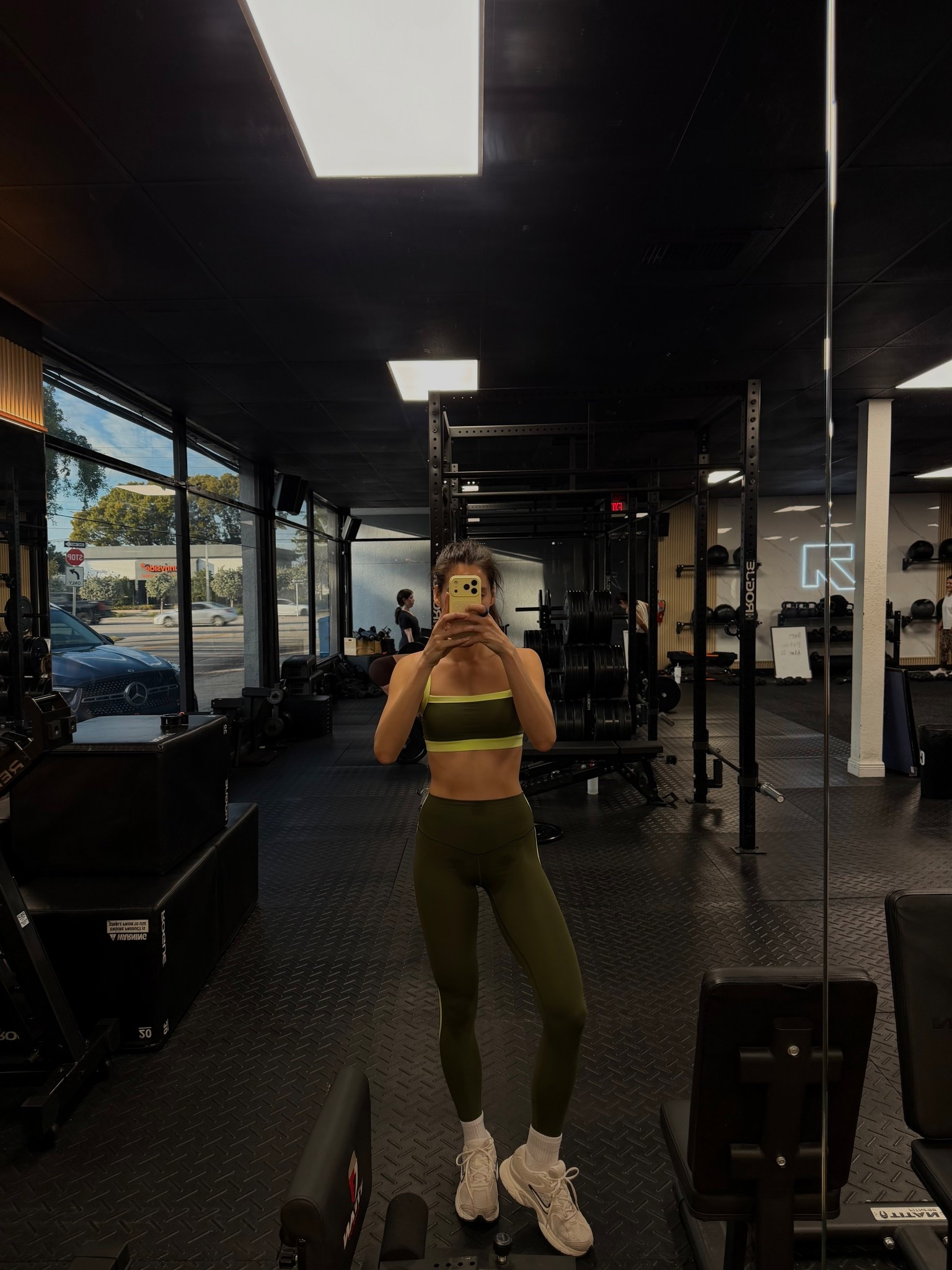 Cute new workout set 

Size XS top 
Size S bottom 
I’m 5’9

#LTKTall #LTKActive