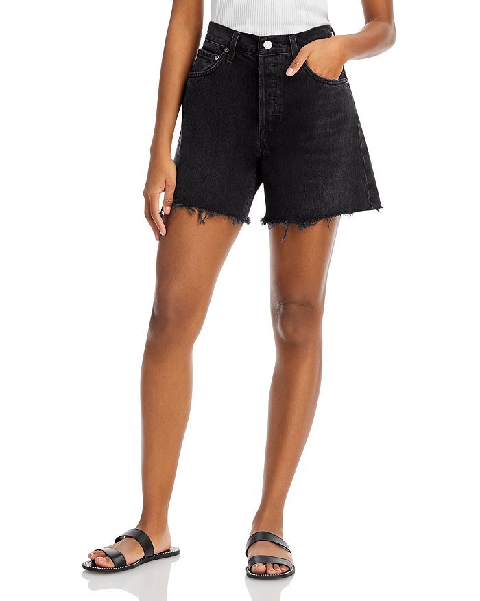 AGOLDE Parker Long Shorts With Frayed Cuffs In Lucid Back to Results -  Women - Bloomingdale's | Bloomingdale's (US)