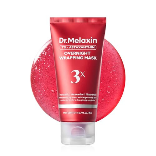 Dr.Melaxin TXA Astaxanthin Overnight Wrapping Peel-Off Mask – Skin Tone Improving, Hydrating & Firming Overnight Face Mask for Glow & Texture Refinement | Amazon (US)