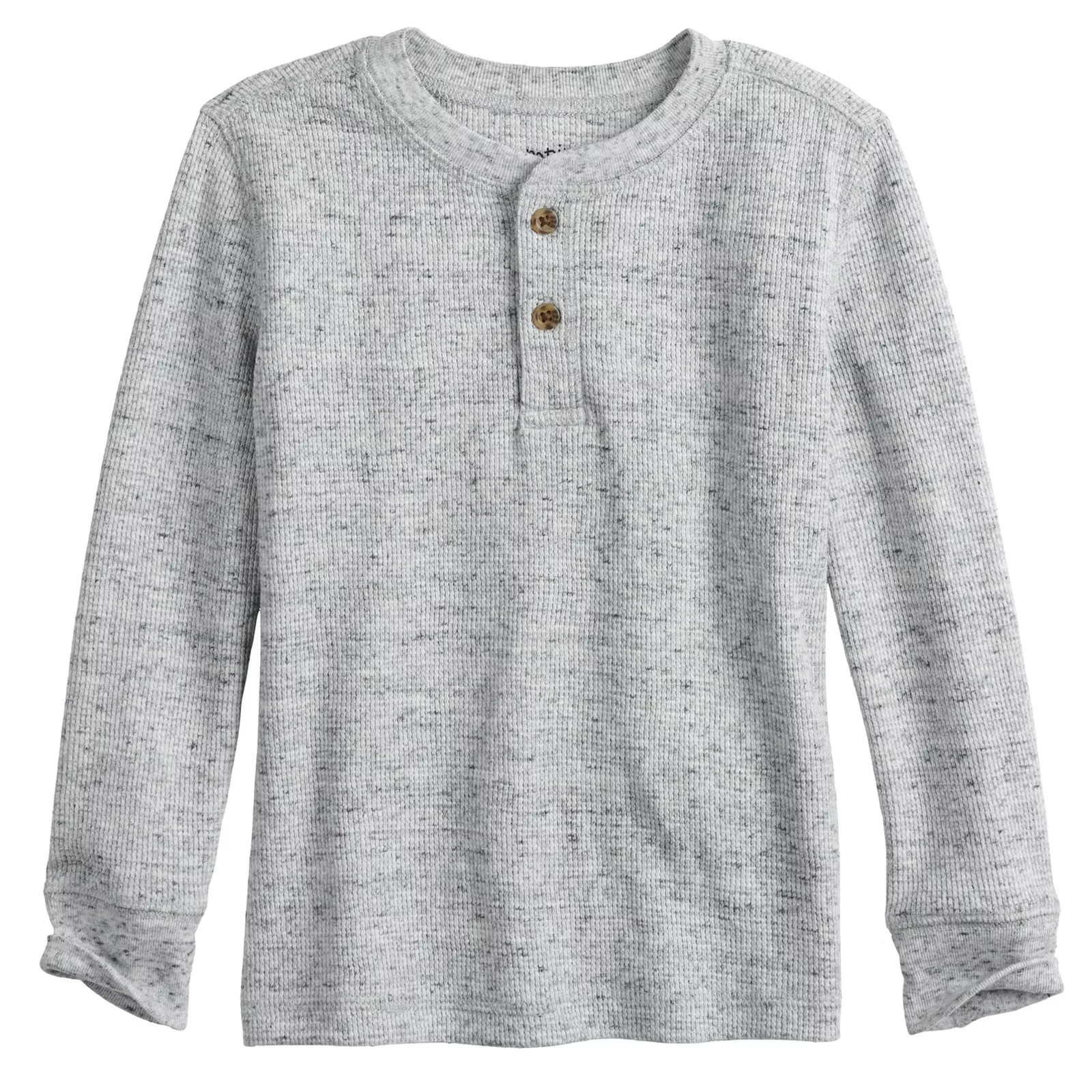 Toddler Boy Jumping Beans Long Sleeve Thermal Henley, Toddler Boy's, Size: 12 Months, Med Grey | Kohl's