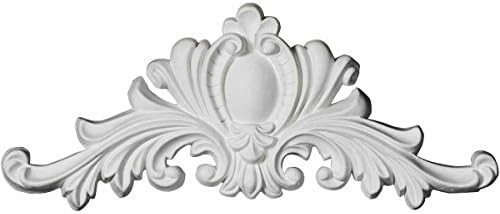 Ekena Millwork ONL13X05X01MA 12 5/8"W x 5"H x 1 3/8"P Marcella Onlay, White | Amazon (US)