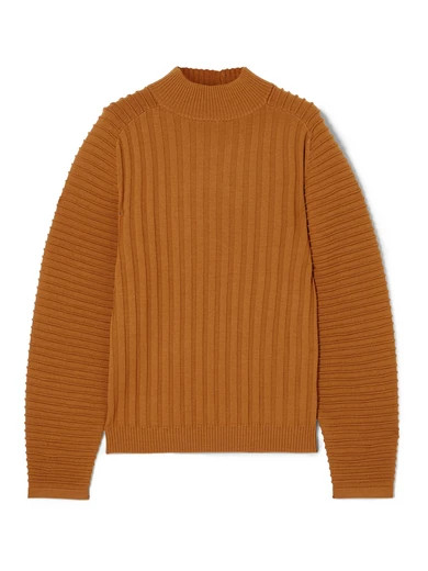 Victoria, Victoria Beckham - Ribbed Wool Sweater - Yellow | NET-A-PORTER (US)
