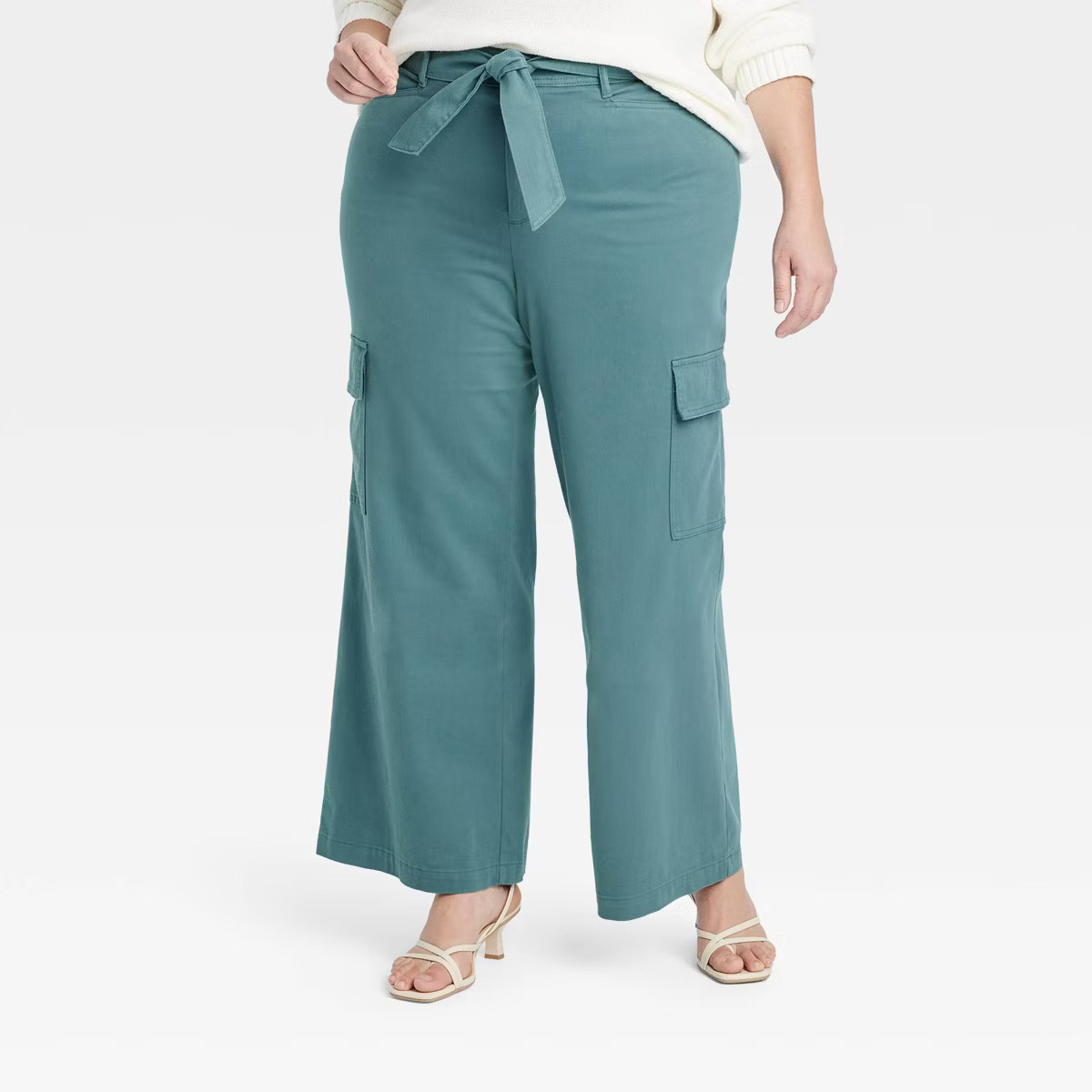 Women's High-Rise Wide Leg Cargo Pants - Ava & Viv™ | Target
