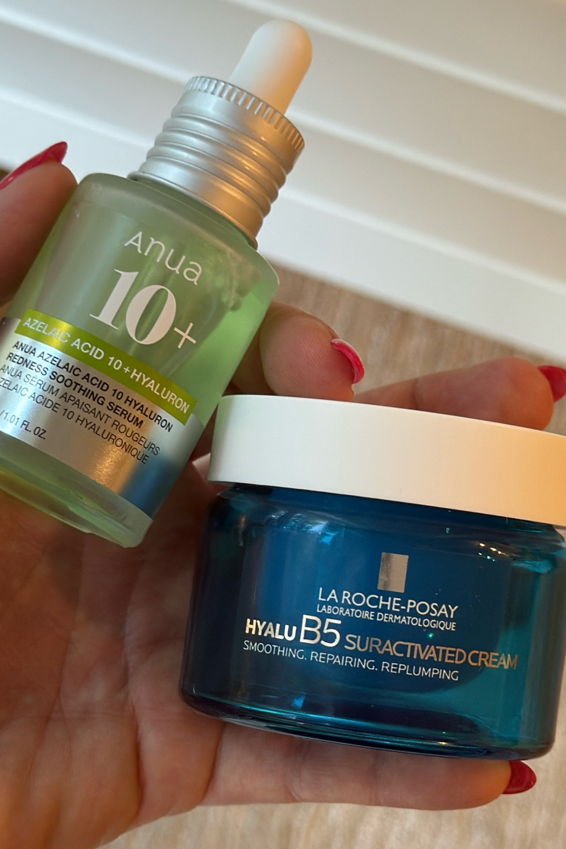 These two products right here have changed my skincare game. One helps reduce redness while the other is plumping and rehydrating my skin. Pick them up now on Amazon 

#LTKmorningroutine #LTKselfcare #LTKBeauty
