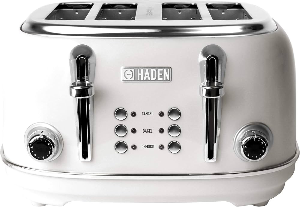 Haden Heritage 75013 Stainless Steel 1500W Retro Toaster 4 Slice Wide Slot w/Removable Crumb Tray... | Amazon (CA)