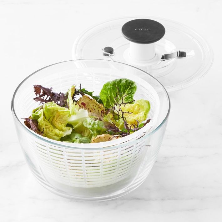 OXO Glass Salad Spinner | Williams-Sonoma