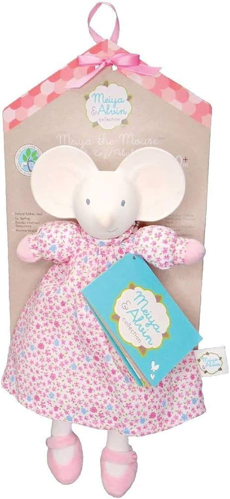 Tikiri Meiya The Mouse Flat Toy with Rubber Head (Pink) | Amazon (US)