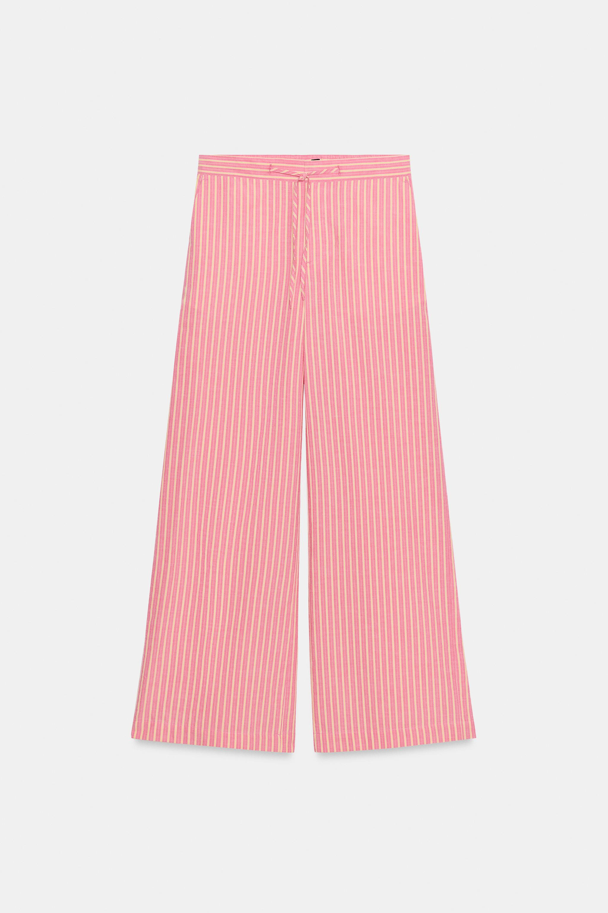 WIDE STRIPED PANTS | Zara US