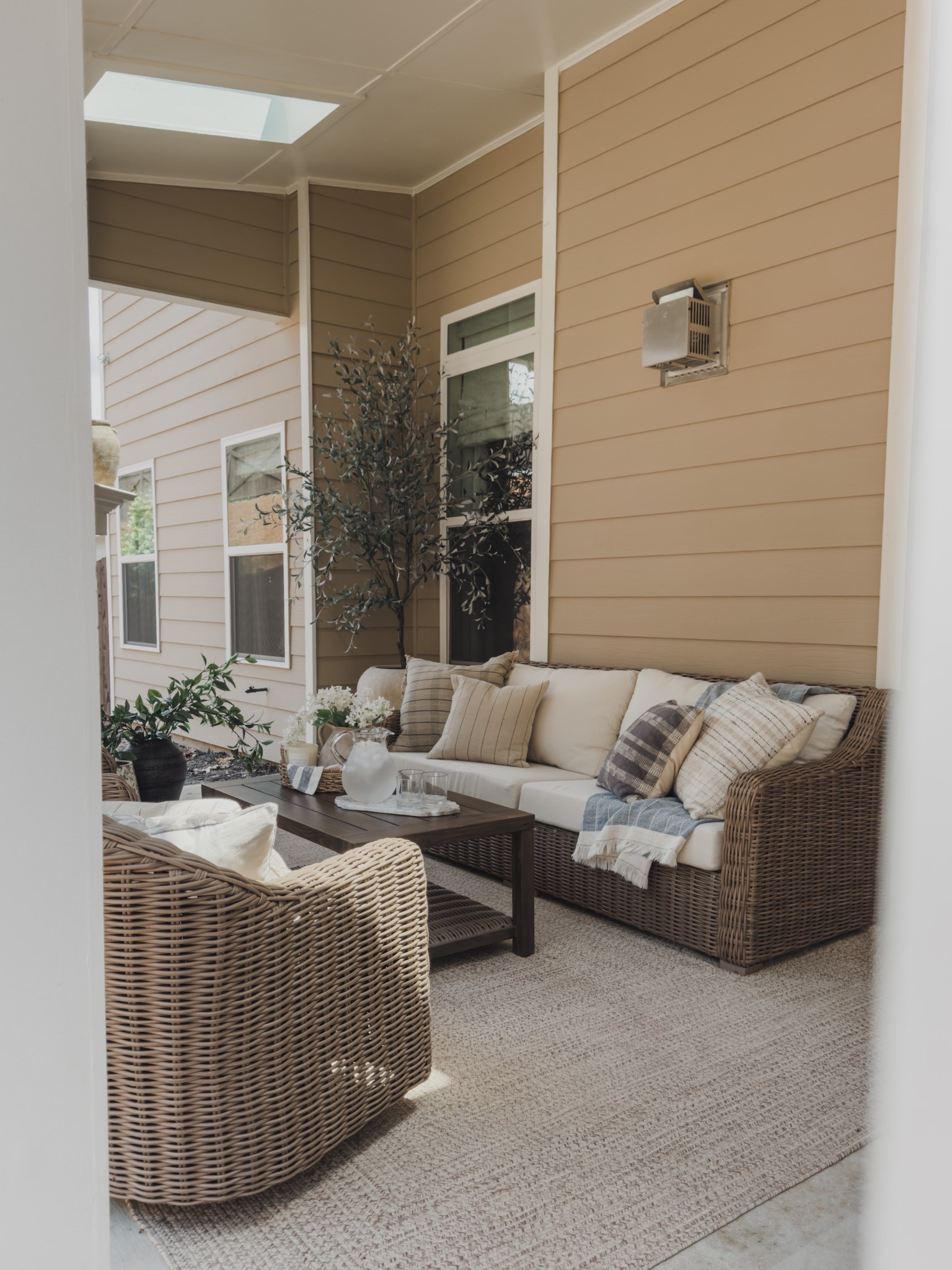 Sharing my outdoor space styled just in time for patio season! From my newest wicker all weather patio set with durable neutral cushions, to all of the timeless decor details for an elevated and refined space. 

Home finds, neutral home inspo, furniture favorites, wicker details, summer style, faux florals, cozy throw pillow, patio furniture, outdoor coffee table, outdoor planter, Walmart, Pottery Barn style, Wayfair, Loloi, Galey Alix, shop the look!

#LTKSeasonal #LTKHome