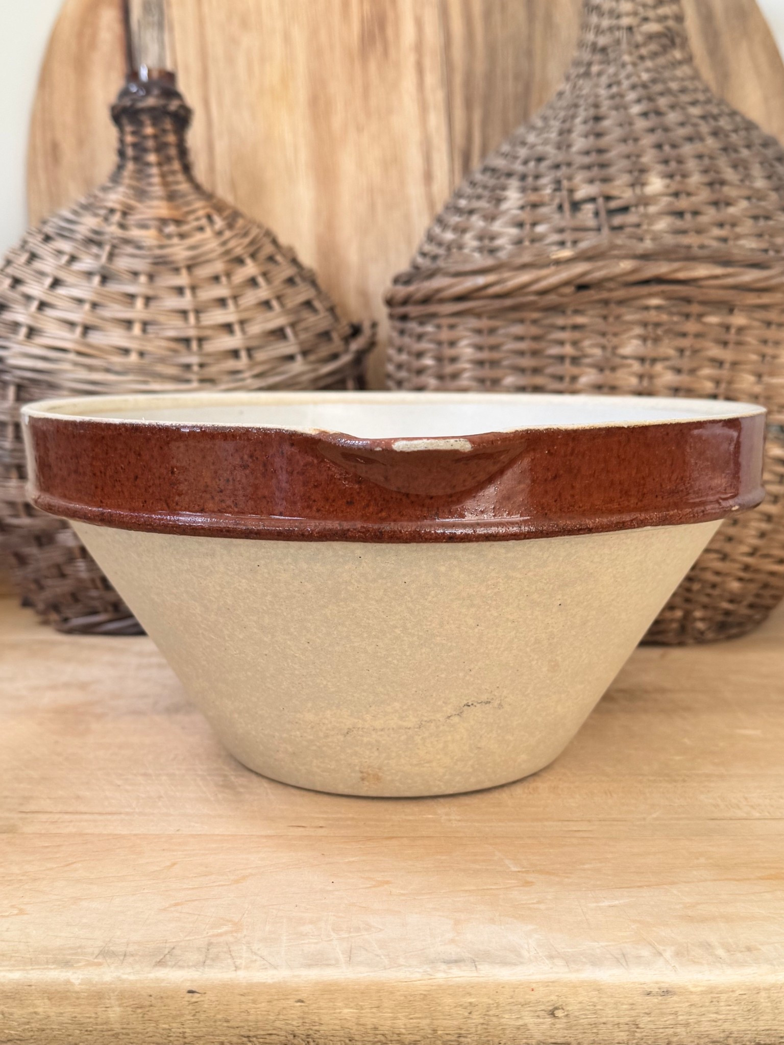 Antique French stoneware tian 🤍
A hardworking kitchen staple with the most beautiful patina — once used for mixing and pouring, now just as lovely styled on open shelves or filled with fruit.


#LTKSeasonal #LTKHome