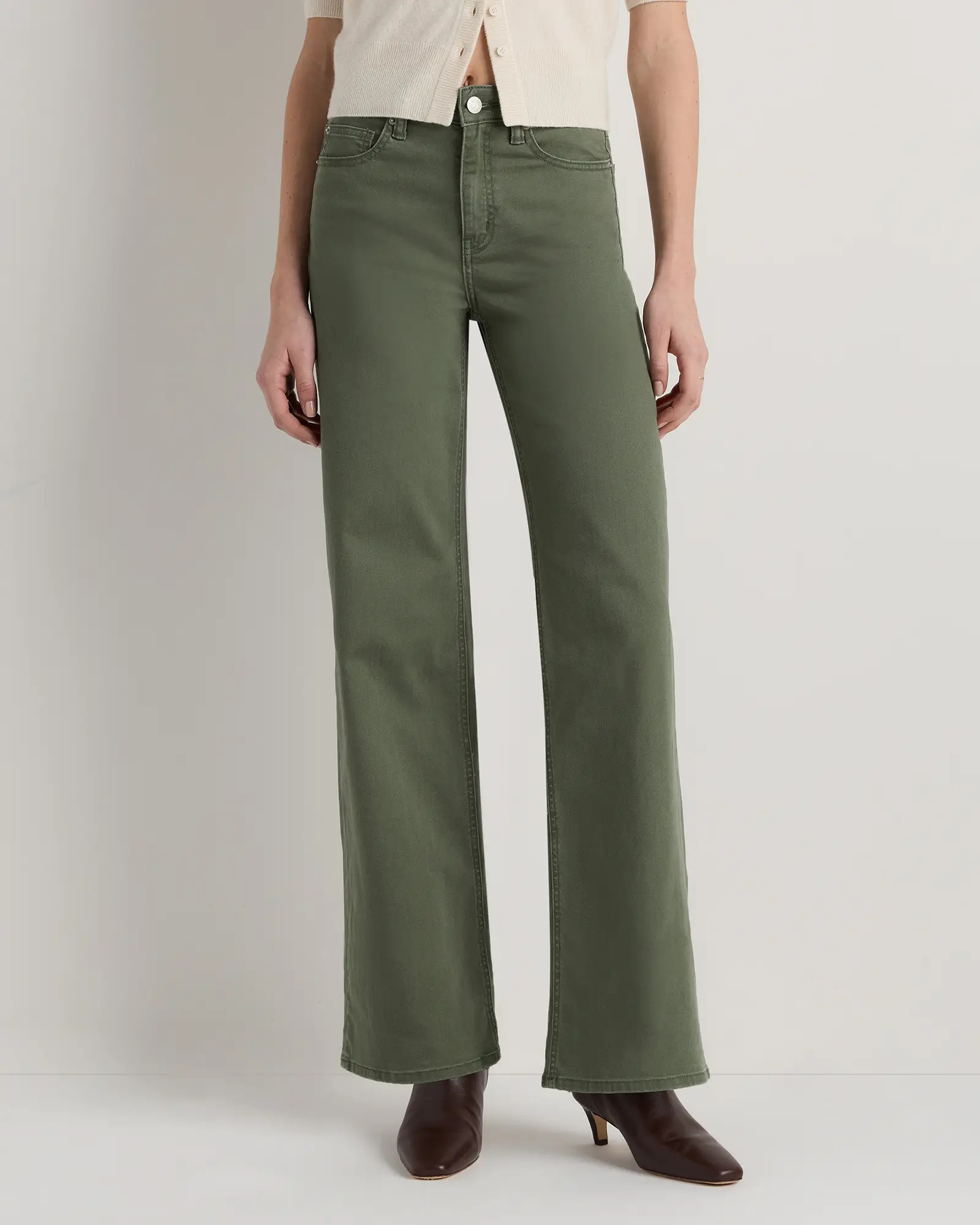 Bella Stretch Wide Leg Jeans | Quince