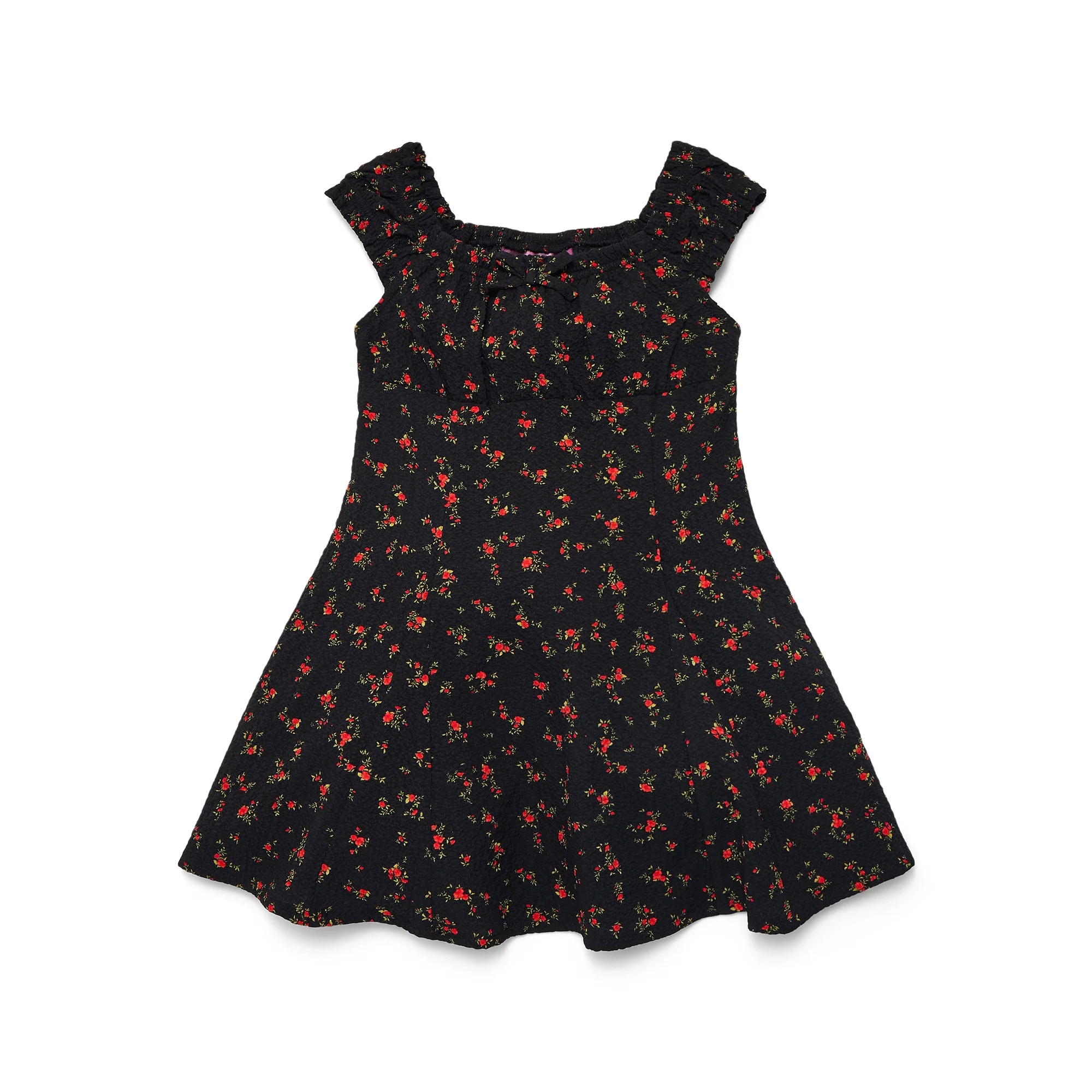 Weekend Academy Girls Empire Waist Mini Dress, Sizes 4-18 | Walmart (US)