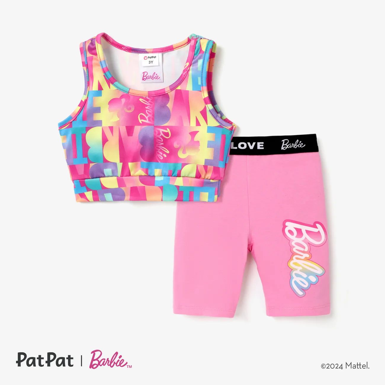 Barbie 2pcs Sporty Sets for Toddler/Kid Girls with Letter Pattern | PatPat