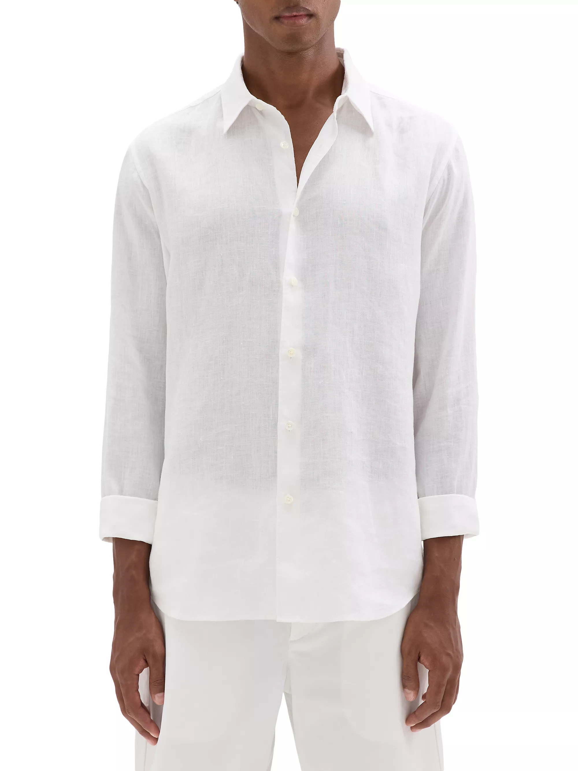 Irving Long-Sleeve Linen Shirt | Saks Fifth Avenue
