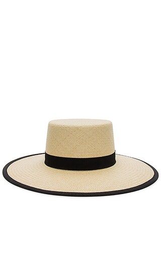 Janessa Leone Willow Boater Hat in Natural | Revolve Clothing (Global)