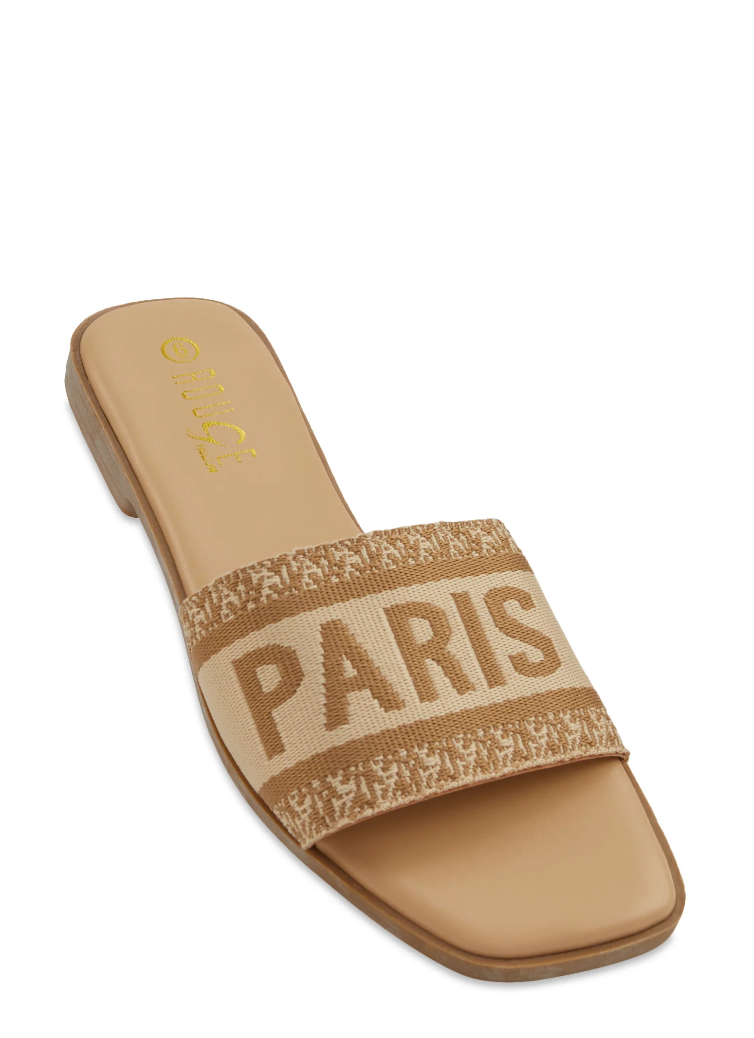 Paris Band Slide Sandals | Rainbow Shops