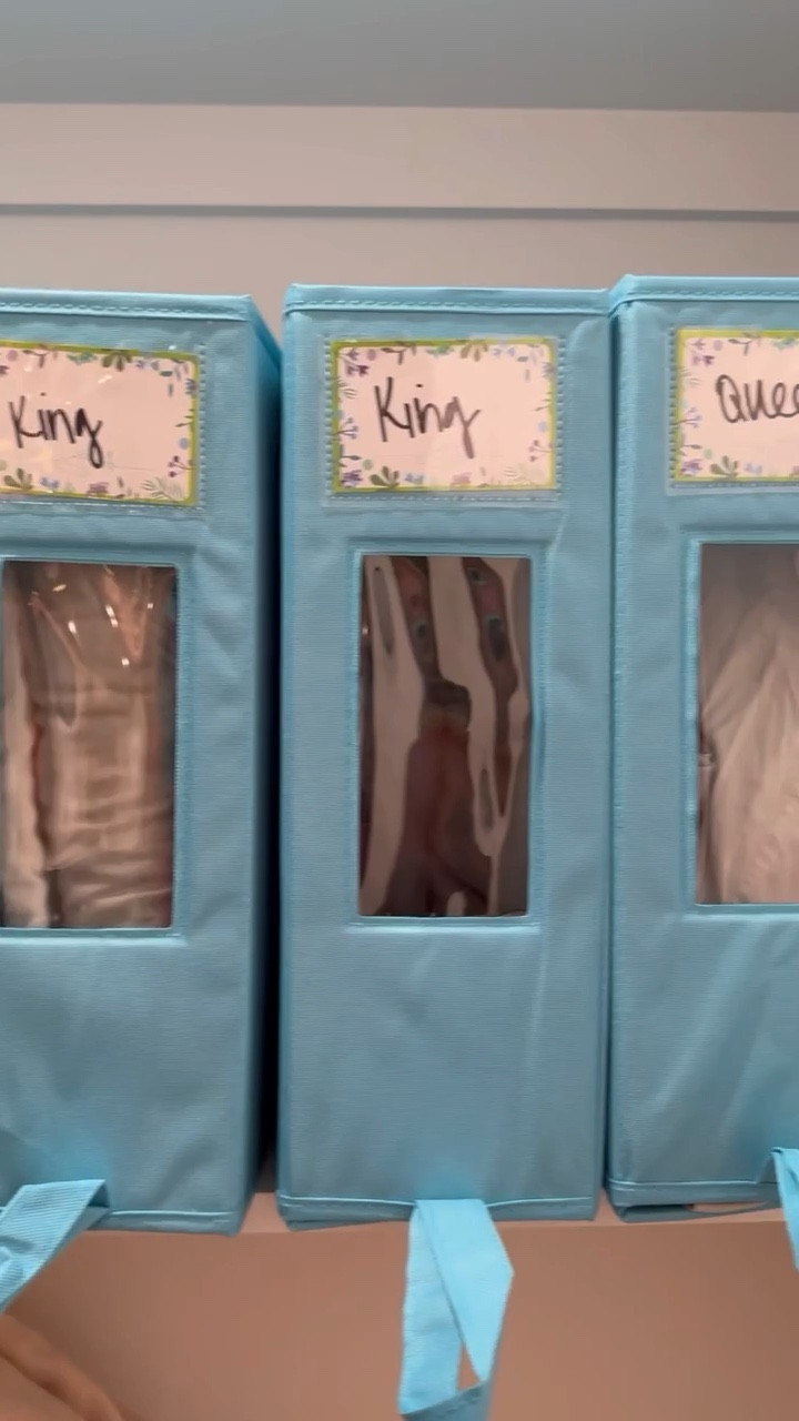 Sheet organizers are a game changer for this linen closet! 

#LTKFindsUnder50 #LTKFindsUnder100 #LTKHome