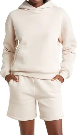 Zella Women's Cara Cotton Blend Fleece Hoodie | Nordstrom | Nordstrom
