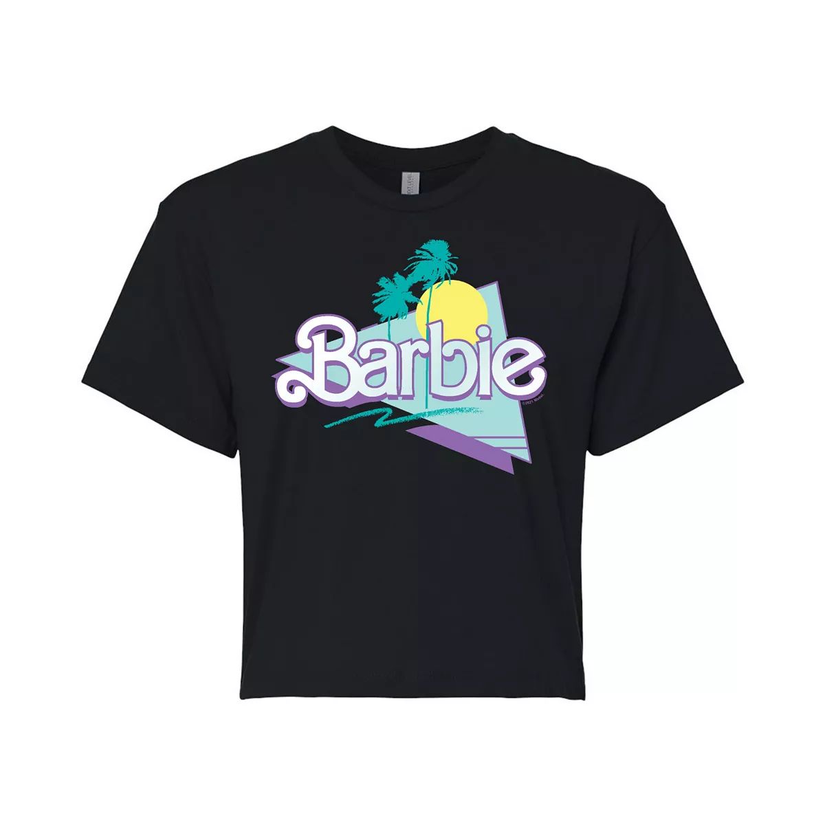 Juniors' Barbie 90s Logo Cropped Graphic Tee | Kohl's