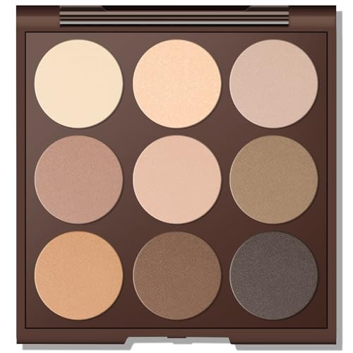 MYSTER ROSEY Neutral Eyeshadow Palette, Nude Eyeshadow Palette, Matte Eye Shadow Makeup Palette with Mirror, Long-Lasting Wear, Vegan, Cruelty-Free - 0.5oz | Amazon (US)
