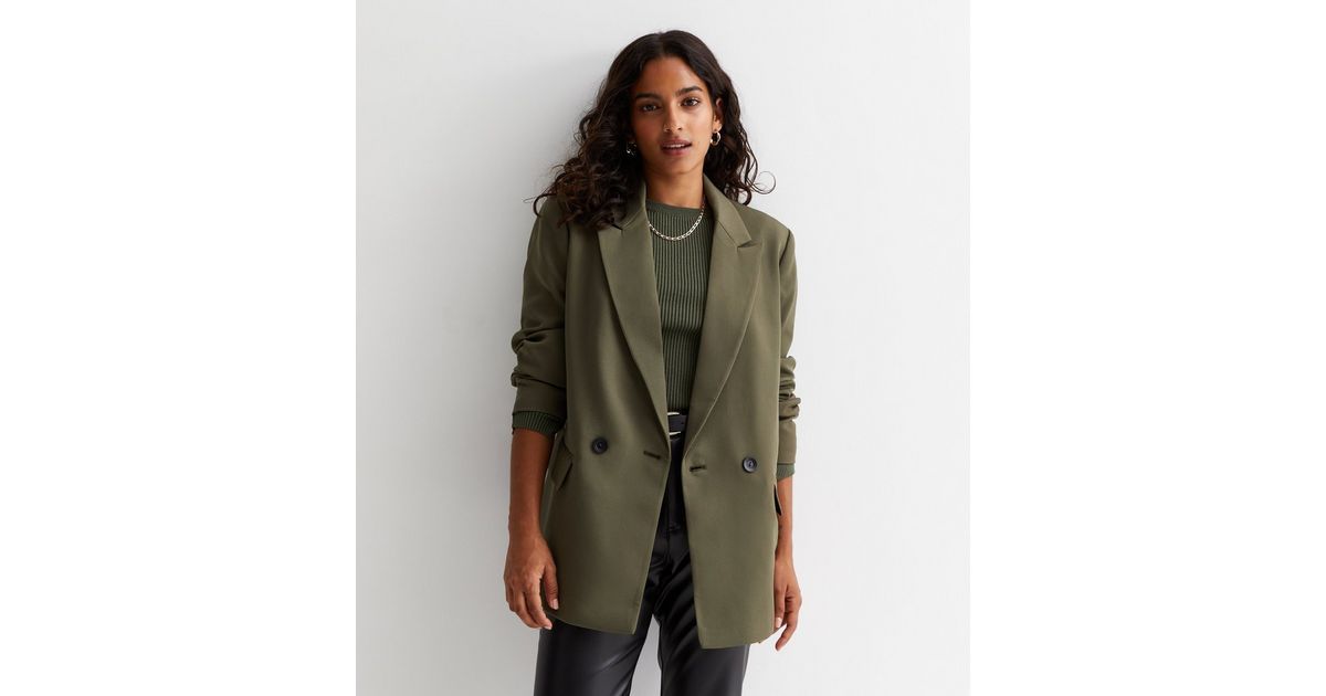 Petite Khaki Oversized Blazer
						
						Add to Saved Items
						Remove from Saved Items | New Look (UK)