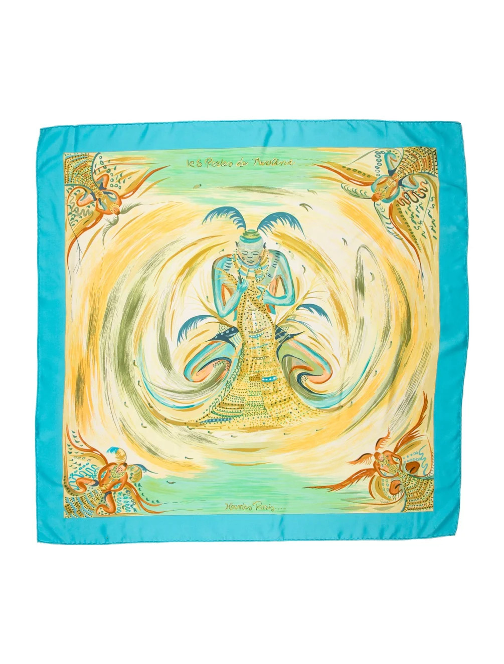 Hermès Les Perles de Turkana Silk Scarf - Blue Scarves and Shawls, Accessories - HER843222 | The... | The RealReal