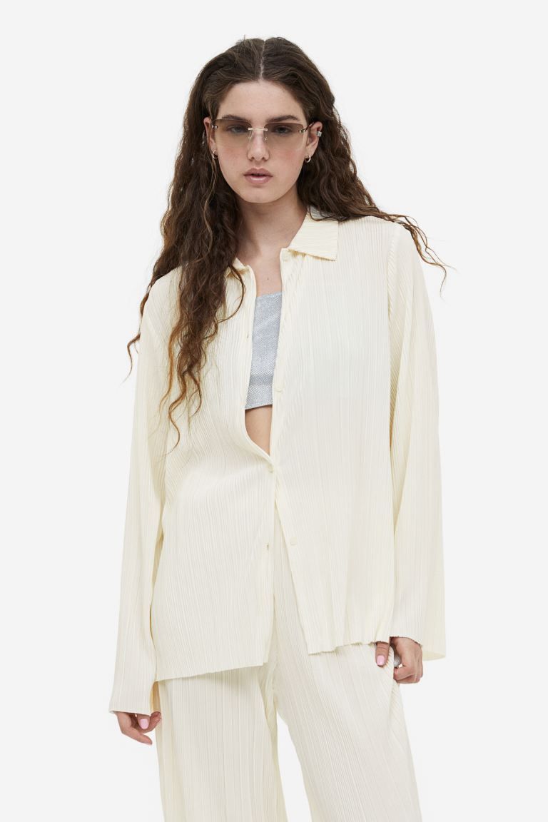 Pleated Jersey Shirt | H&M (US + CA)