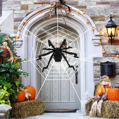 Outdoor Halloween Decoration Spider | Wayfair North America