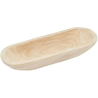 Creative Co-Op Paulownia Wood Oval Bowl | Brown | 22.75" L x 6" W x 3.25" H | | Amazon (US)